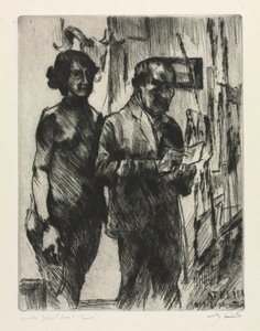 A Stúdióban alkotó: Lovis Corinth