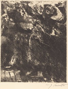A kapucinus prédikációja – "Szívesebben fut egy lánnyal") alkotó: Lovis Corinth