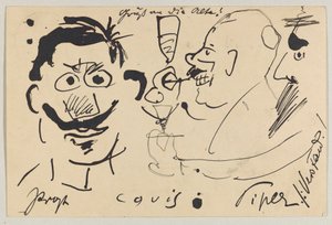 Lovis Corinth Carl Strathmannnak: képeslap, 1903. június 10-i postabélyegző alkotó: Lovis Corinth