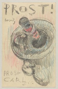 Lovis Corinth Elly Strathmannnak: képeslap, 1911. május 22-i postabélyegző alkotó: Lovis Corinth