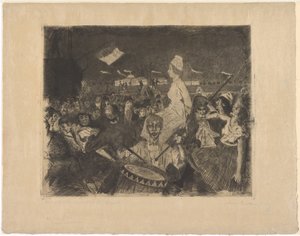 Marie Antoinette a vérpad felé vezető úton alkotó: Lovis Corinth
