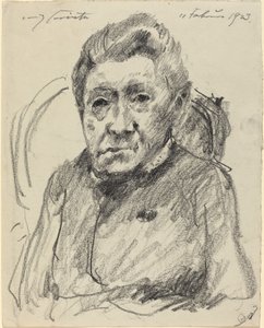 Asszony. Hedwig Berend, 1923. alkotó: Lovis Corinth
