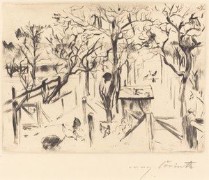Gyümölcsös kert ősszel alkotó: Lovis Corinth