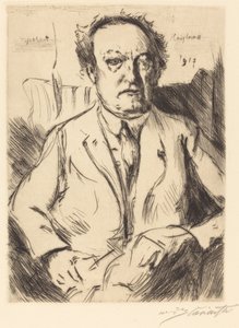 Gerhart Hauptmann dráma- és regényíró portréja, 1917. alkotó: Lovis Corinth