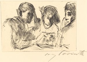 Sakkjáték (sakkjátékosok) alkotó: Lovis Corinth