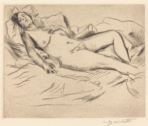 Alvó Nő alkotó: Lovis Corinth