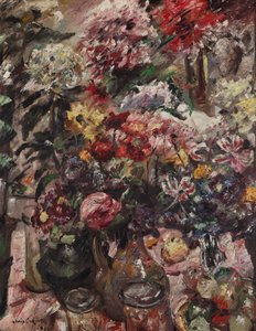 Csendélet krizantémokkal és amarilliszekkel alkotó: Lovis Corinth