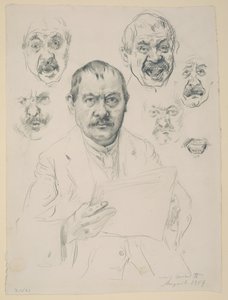 Egy önarcképhez kapcsolódó tanulmányok alkotó: Lovis Corinth