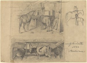 A pajta, 1883. alkotó: Lovis Corinth