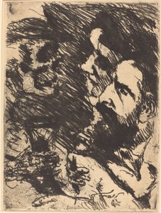 Tod bei Strucks (A halál meglátogatja a Struckokat) alkotó: Lovis Corinth