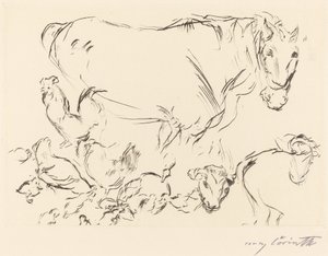 Különféle állattanulmányok alkotó: Lovis Corinth