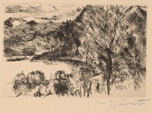 Walchensee mit Jochberg (Walchensee Jochberggel) alkotó: Lovis Corinth