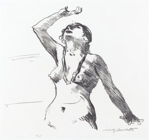 Női akt, magát védi, 1913.