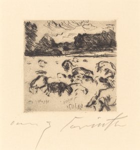 Legelő juhok alkotó: Lovis Corinth