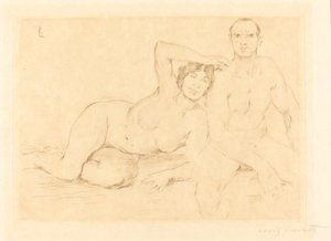 Két ember (két akt) alkotó: Lovis Corinth