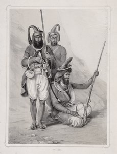 "Akalees", indiai harcosok, alkotó: Lowes Dickinson