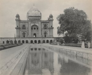 Saftar Jung sírja, Delhi, 1890 körüli évek (platina nyomat)