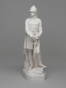 William Hodson hadnagy (később őrnagy) parian ware szobra