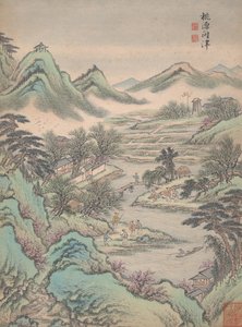 Nyolc tájkép, 1699. alkotó: Lu Han