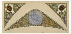 A párizsi városháza díszlépcsőjének vázlata: Bélier, 1888-1898 körül (olaj)
