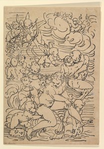 Amfitrit diadala, kb. 1550-1580. alkotó: Luca Cambiaso
