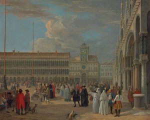 A Piazza San Marco tér látképe a Torre dell