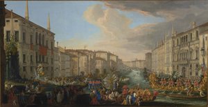 Regatta a Canal Grandén IV. Frigyes dán király tiszteletére, 1711