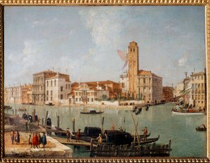 A velencei Canal Grande Luca Carnevaris (1663-1730) festménye, 18. századi Reims, Szépművészeti Múzeum