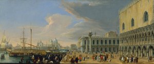 A Molo, Velence, Nyugatra nézve, 1709 körül