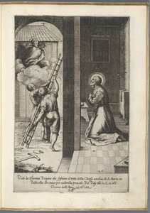 Filippo Neri látja, hogy Maria viszi a Santa Maria in Vallicella tetejét Szent Filippo Neri élete (sorozat címe)