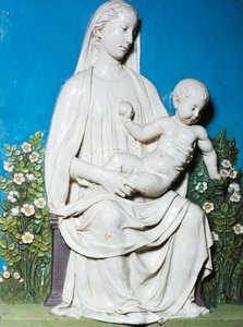 Rózsakert Madonna, 1450-55 körül (terrakotta)