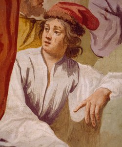 Lycaon, Antenor fia, felszenteli Apollón tőrét Delphiben, Antenor mítoszának epizódja