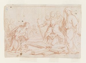 A kereszt megtalálása alkotó: Luca Giordano