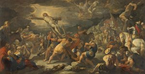 A kereszt felállítása alkotó: Luca Giordano