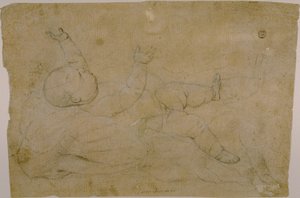 Fekvő gyermek alkotó: Luca Giordano