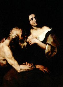 Roman Charity (olaj, vászon) alkotó: Luca Giordano