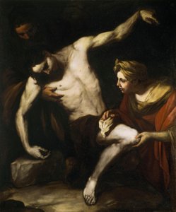 Szent Sebestyént Szent Irén ápolja alkotó: Luca Giordano