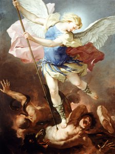 Szent Mihály legyőzi a démont, Luca Giordano (1634-1705), olaj, vászon