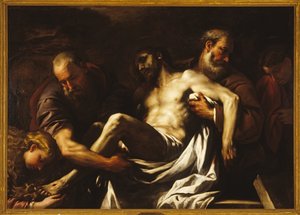 Krisztus temetése alkotó: Luca Giordano