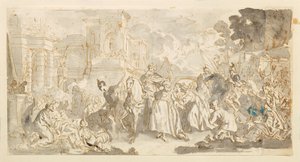 Mordechai megkísértése () alkotó: Luca Giordano
