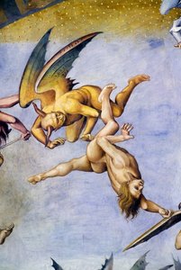 Átkozott a pokolban, az Utolsó ítélet freskóciklusból alkotó: Luca Signorelli
