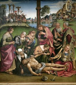 Siralom a halott Krisztus felett, 1502. alkotó: Luca Signorelli