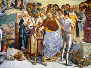 Az Antikrisztus prédikációja és tettei az utolsó ítélet ciklusból (részlet)