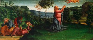Krisztus történetei: Krisztus a Getszemáni kertben, Luca Signorelli (kb. 1445-1523) alkotó: Luca Signorelli
