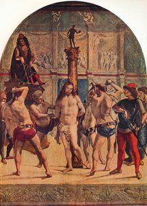 Krisztus korbácsolása, 1482-1485, 1930. alkotó: Luca Signorelli