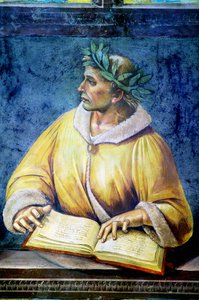Vergilius, portré az Illustrious people ciklusból alkotó: Luca Signorelli