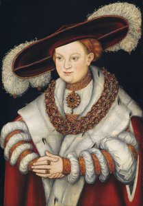 Szász Magdolna portréja, II. Joachim brandenburgi választófejedelem felesége, 1529 körül