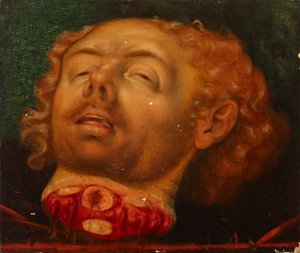 Holofernész vagy Keresztelő János feje (töredék) alkotó: Lucas Cranach d. Ä.