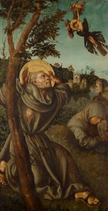 A hl megbélyegzése. Franziskus alkotó: Lucas Cranach d. Ä.