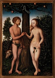 Ádám és Éva. alkotó: Lucas Cranach the Elder